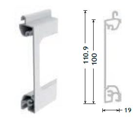 Lâmina abertura retangular
